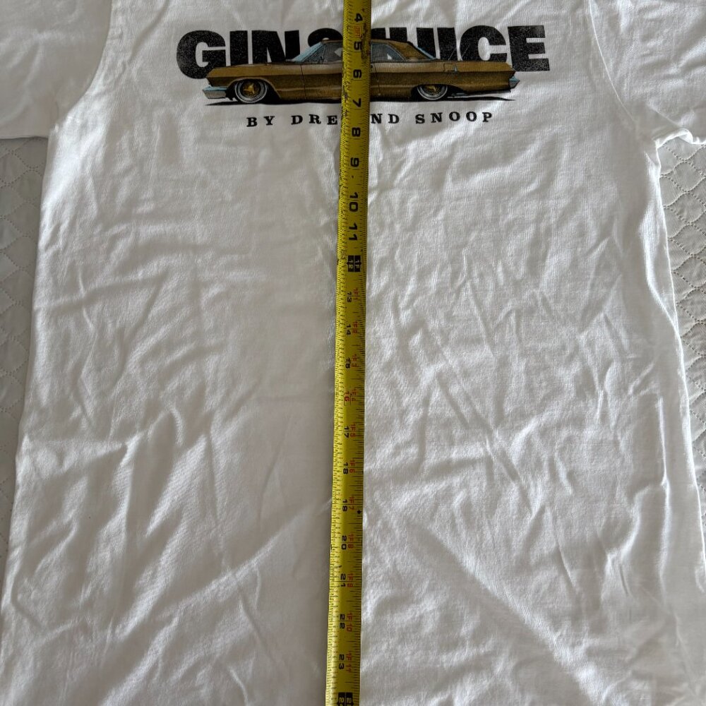 Gin & Juice Dre Snoop Dogg White T Shirt Short Sleeve Size Small